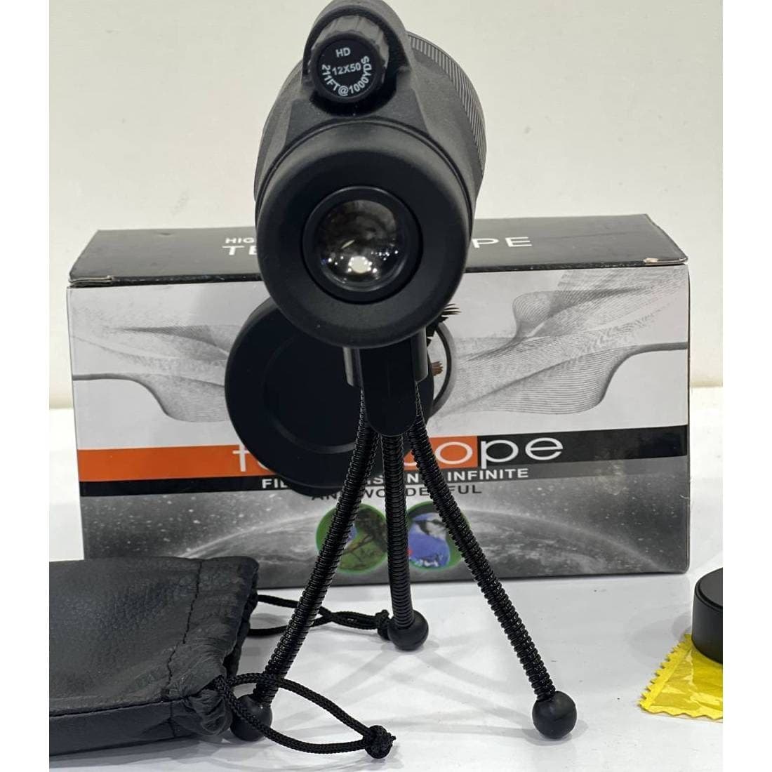 دوربین تک چشم پایه دار بیدل مدل 50×12 — تصویر ۷