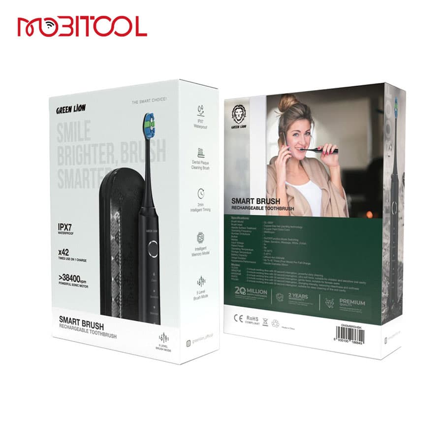 مسواک برقی هوشمند گرین لاین (Green Lion Smart Electric Toothbrush) — تصویر ۸
