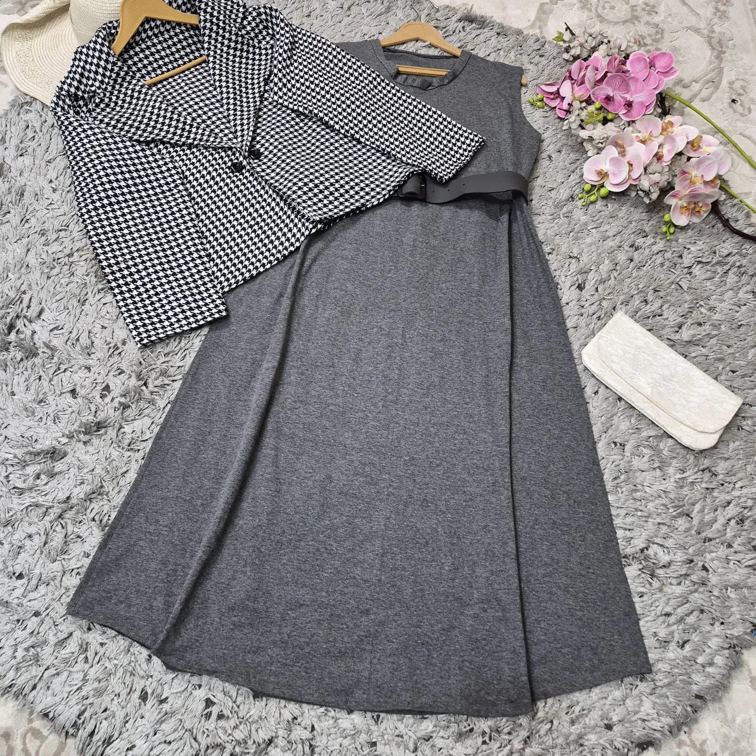 ست سه تیکه (سارافون و کت و کمربند) مدل روژا — تصویر ۶