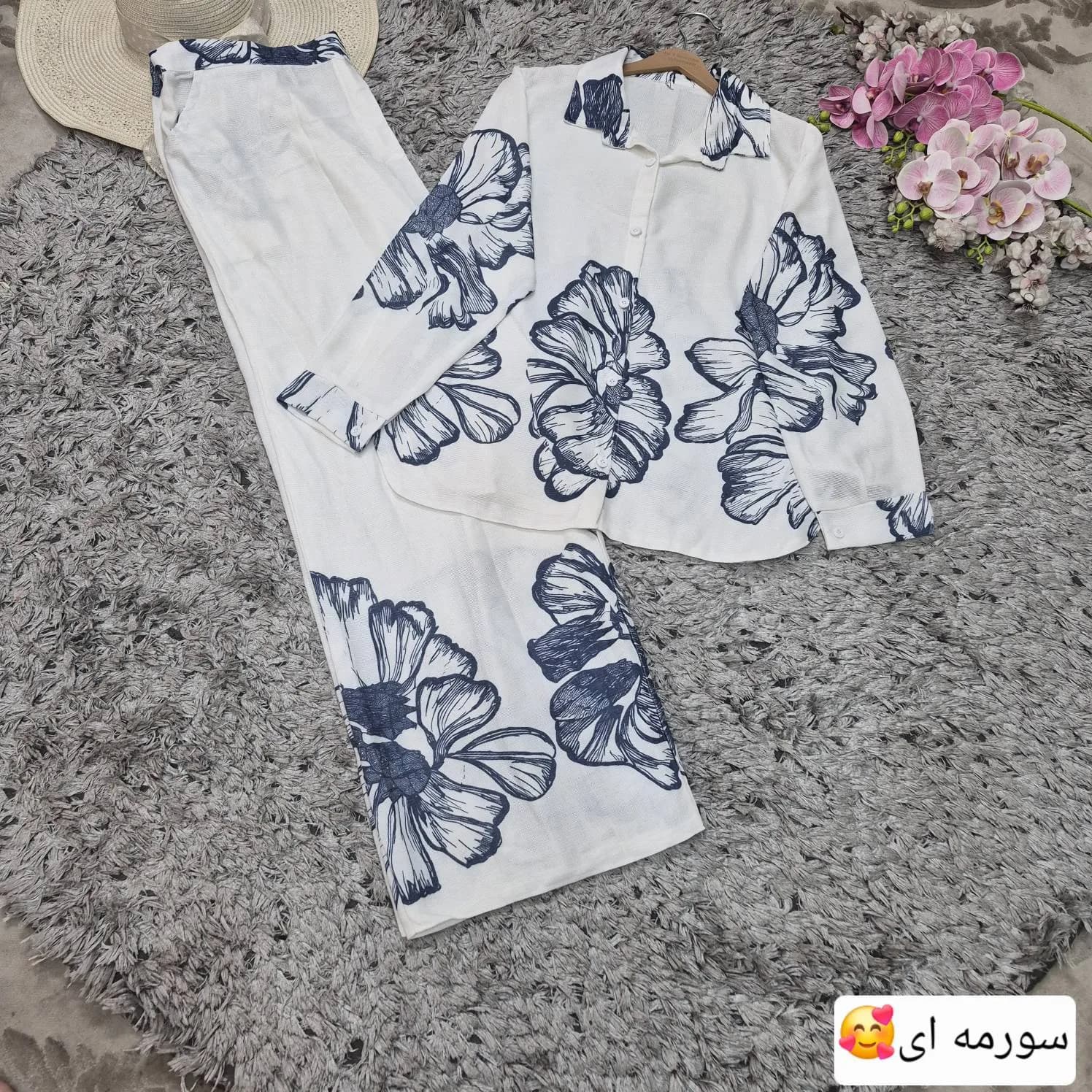 ست شومیز شلوار گل — تصویر ۸