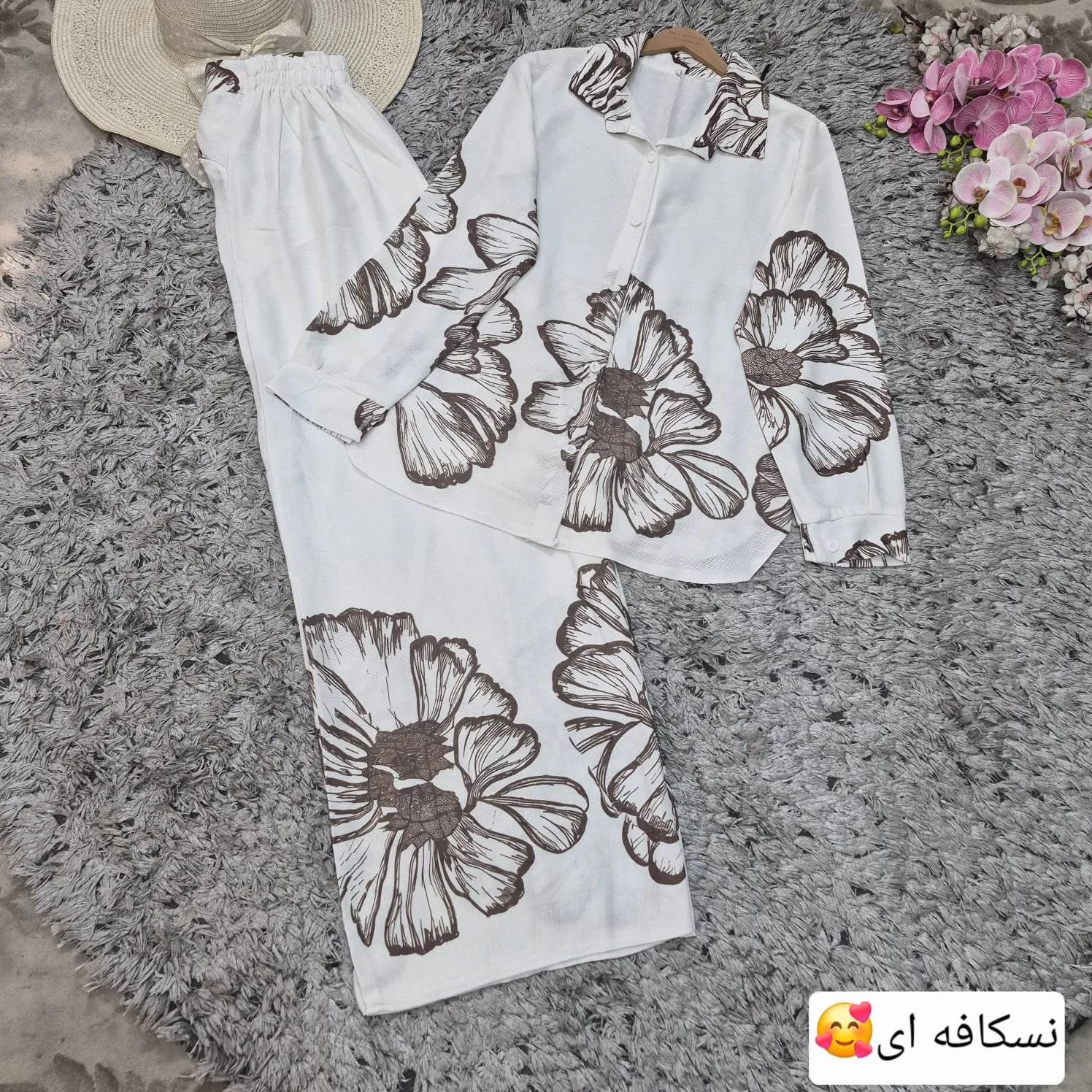 ست شومیز شلوار گل — تصویر ۶