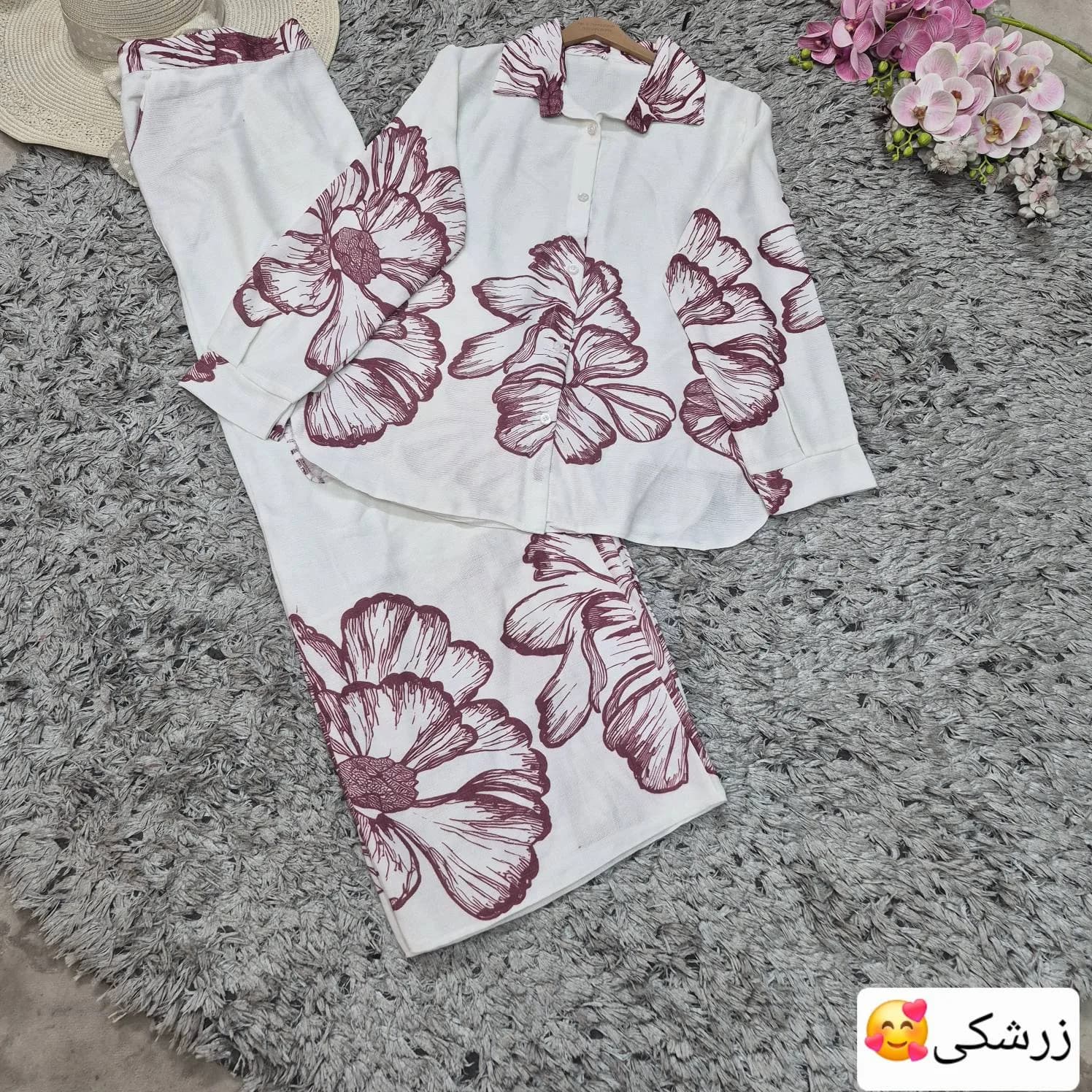 ست شومیز شلوار گل — تصویر ۵
