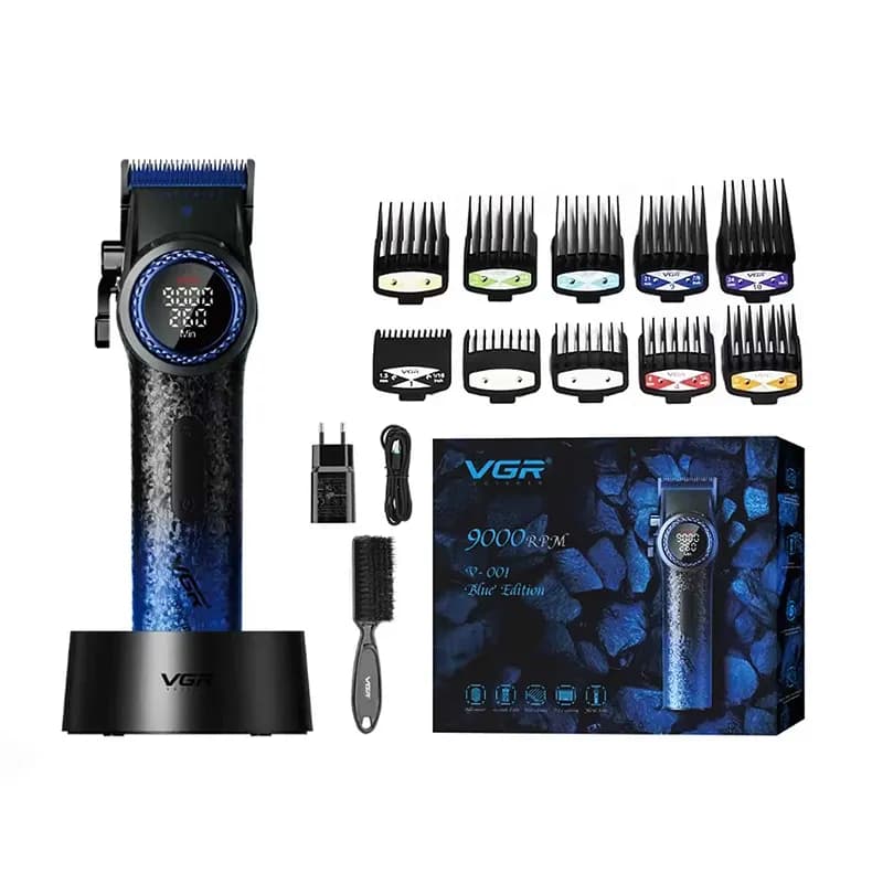 ماشین اصلاح حرفه ای سر و صورت وی جی آر مدل V-001 Blue edition — تصویر ۹