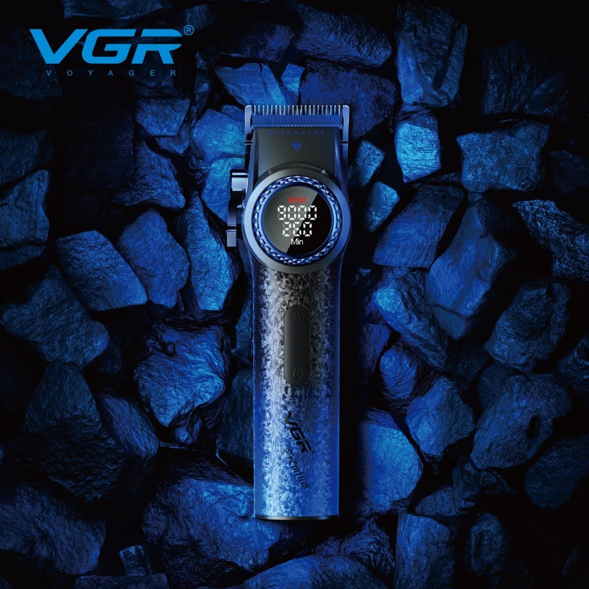 ماشین اصلاح حرفه ای سر و صورت وی جی آر مدل V-001 Blue edition — تصویر ۱۰