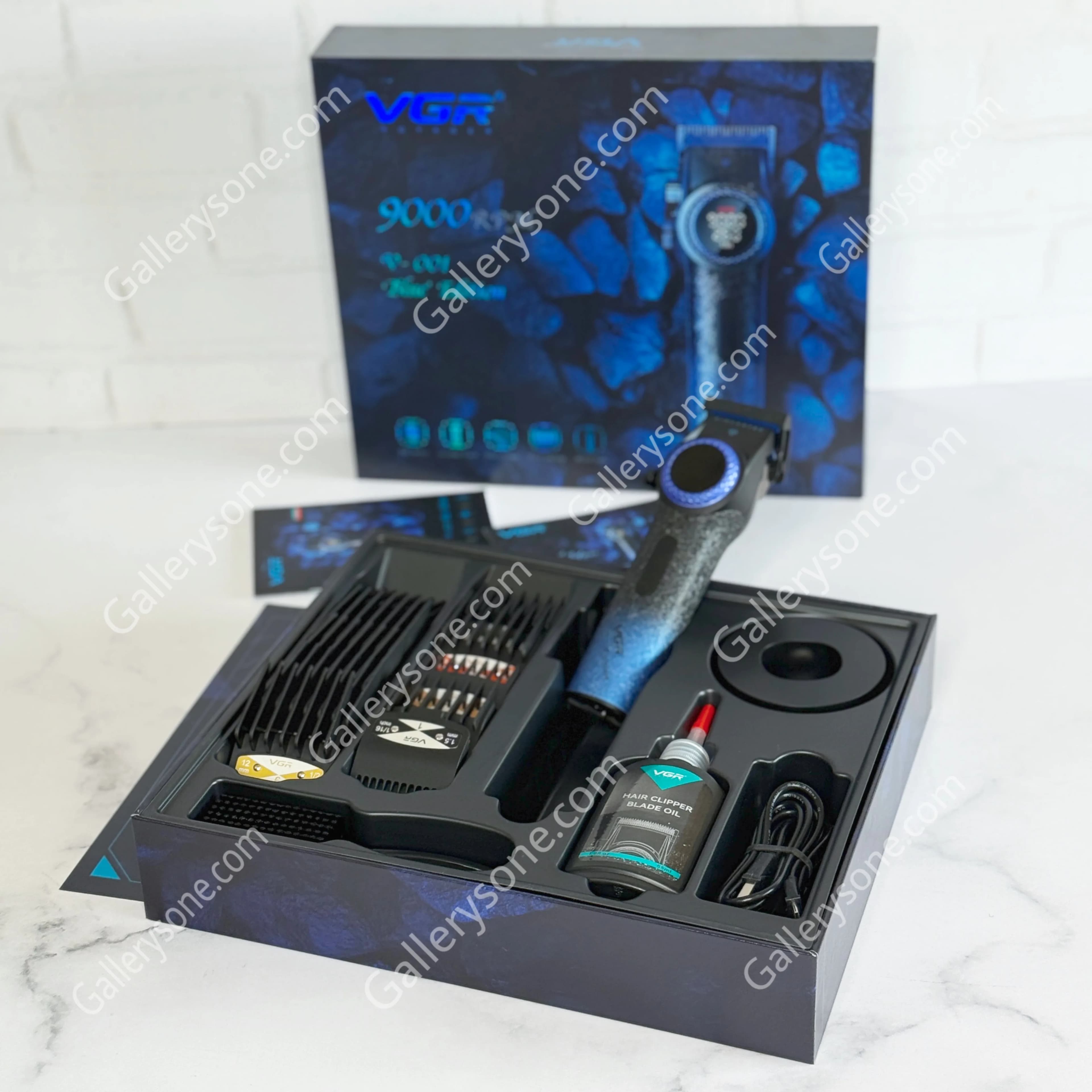 ماشین اصلاح حرفه ای سر و صورت وی جی آر مدل V-001 Blue edition — تصویر ۵