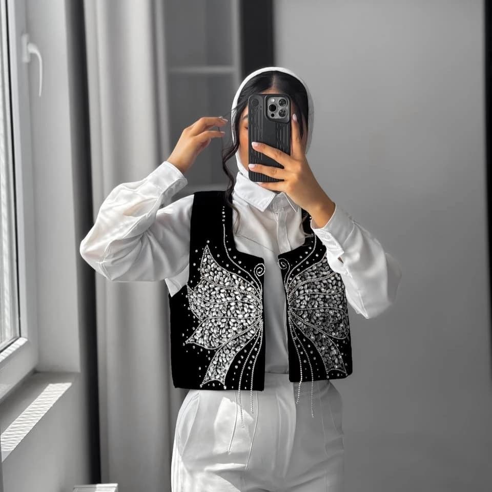 سخمه جواهردوزی پروانه کد 1245 — تصویر ۹