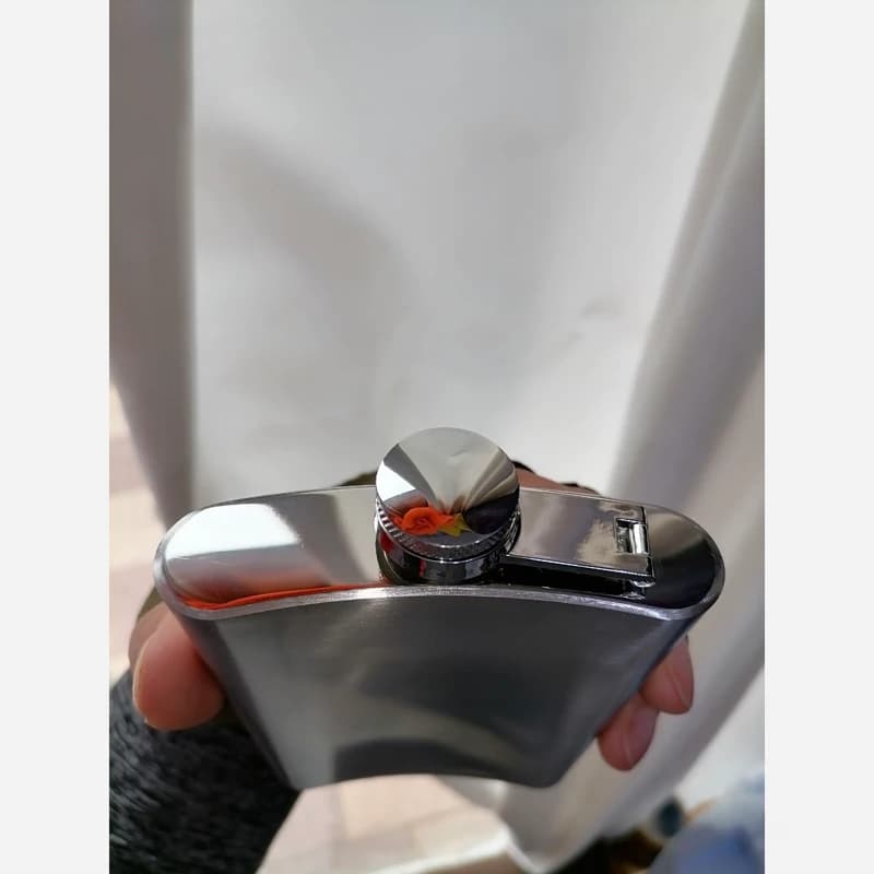 هیپ فلاسک استیل طرح عقاب 10اوز (10oz) — تصویر ۲