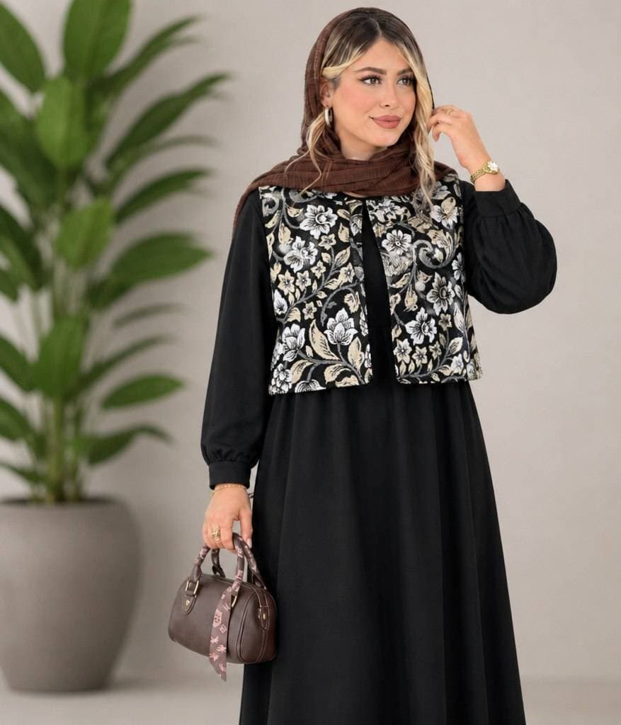 ست دو تیکه سارافون و جلیقه مدل گلپر — تصویر ۲