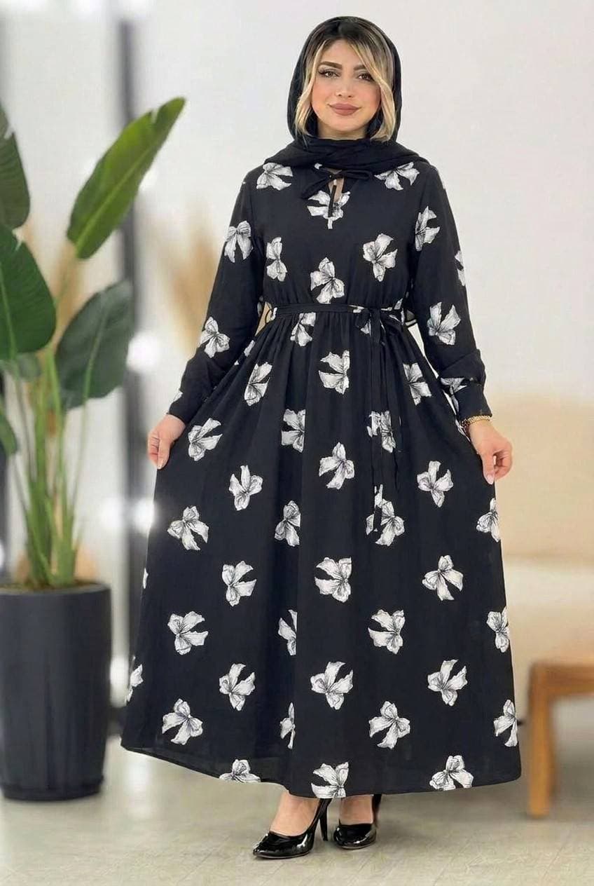 پیراهن ساحلی مدل پاپیون درشت