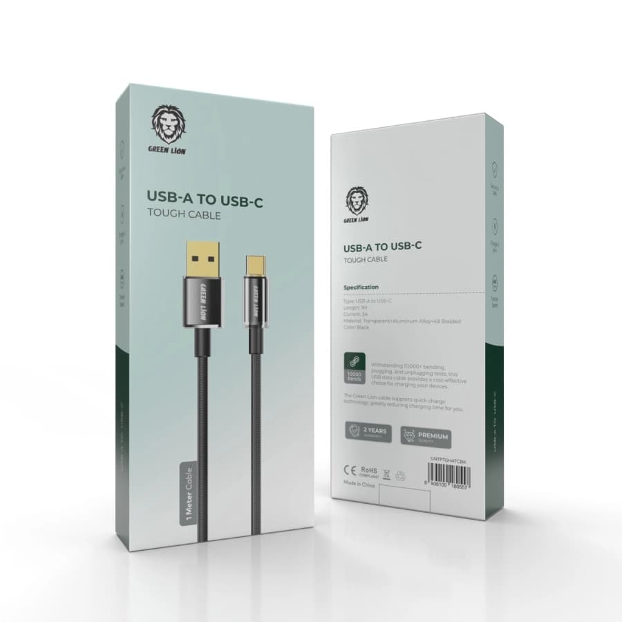 کابل Green Lion USB-A To USB-C Tough Cable 1M — تصویر ۲