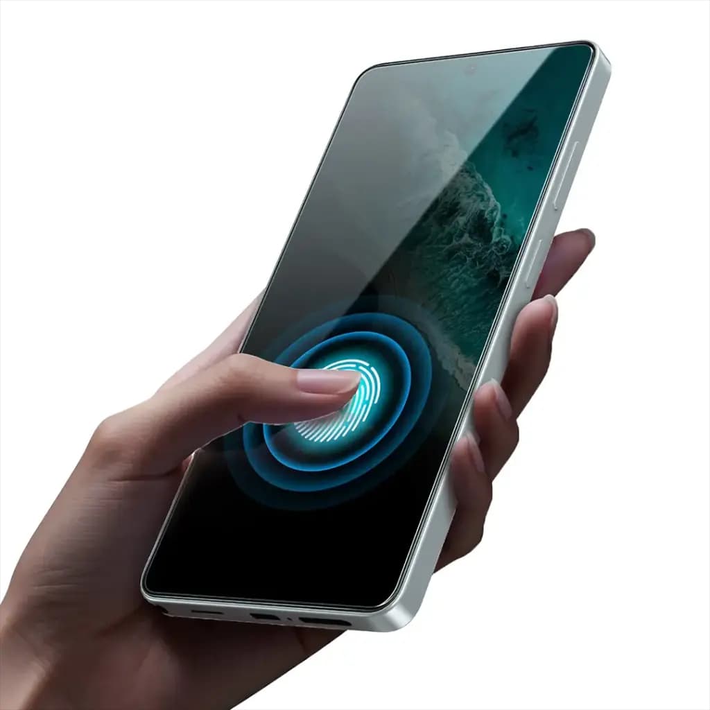 محافظ صفحه نمایش شیشه‌ای گرین لاین 9H Crystal Shield با پشتیبانی از حسگر اثر انگشت برای Samsung Galaxy S26 Series
