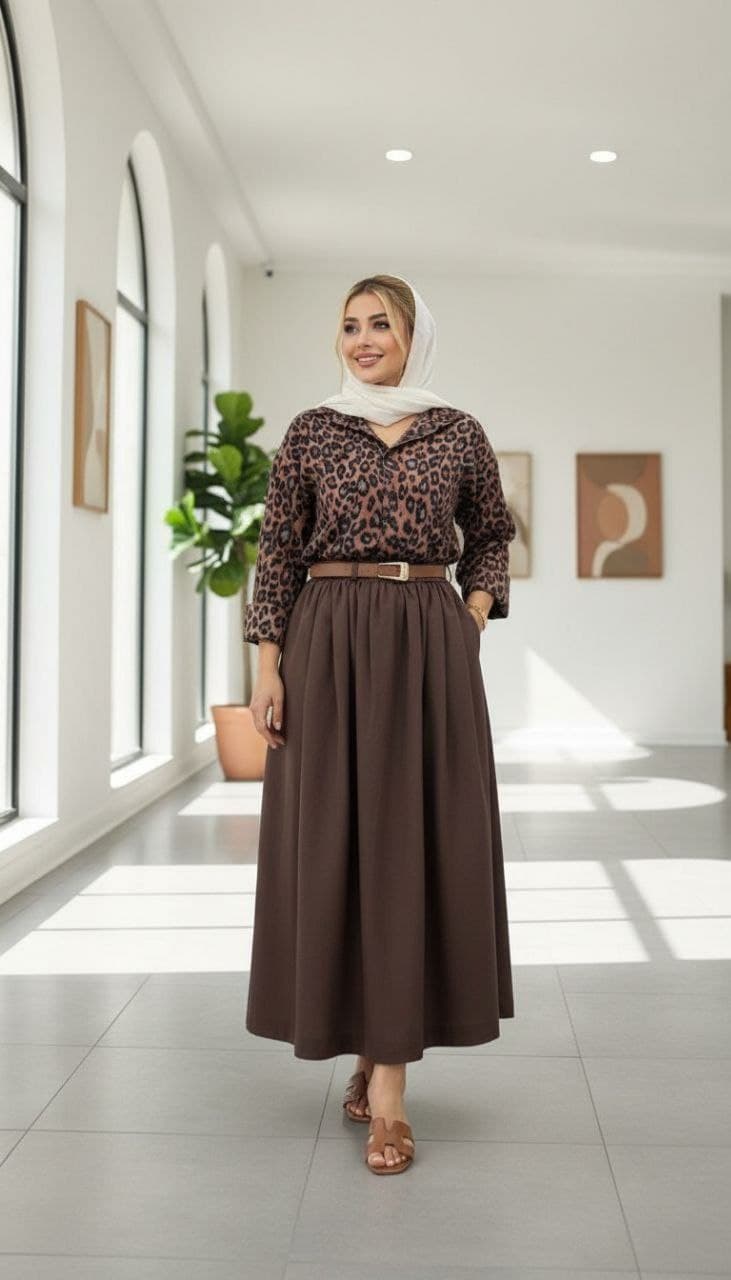 شومیز دامن پلنگی