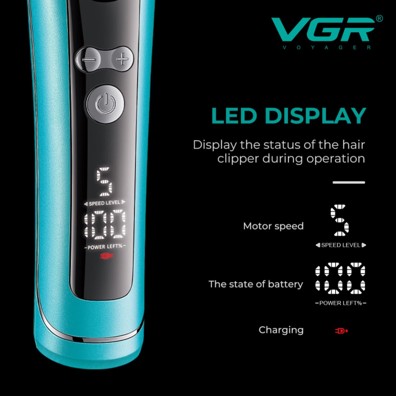 ماشین اصلاح موی سر و صورت وی‌ جی ‌ار مدل V-299 — تصویر ۱۰