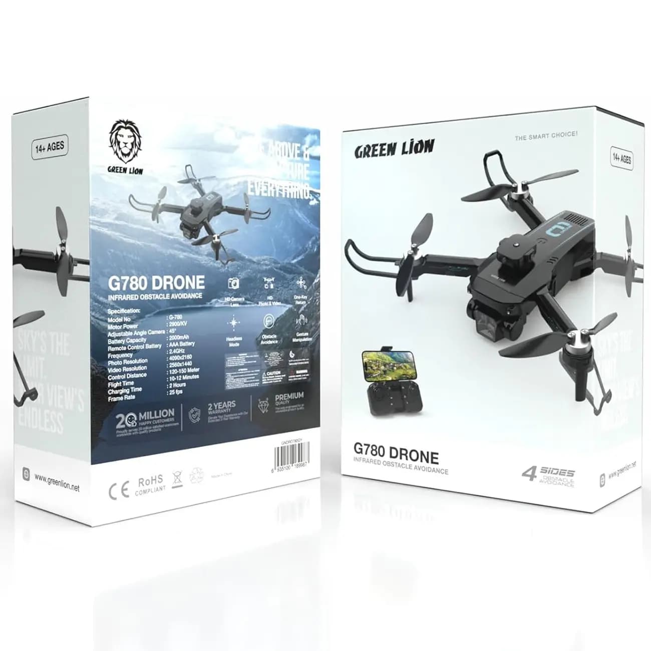 کوادکوپتر دوربین دار گرین لاین G780RC — تصویر ۸