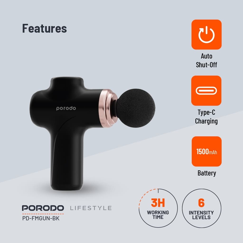 ماساژور تفنگی هوشمند پرودو لایف‌استایل سری Precision مدل PD-FMGUN — تصویر ۷