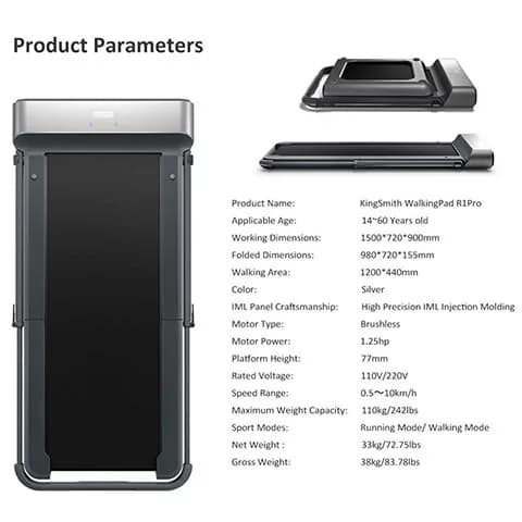تردمیل تاشو شیائومی Walking Pad R1/R1 Pro – TRR1F PRO — تصویر ۹