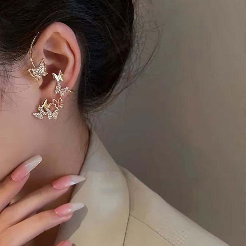 گوشواره ایرکاف پروانه کد 1039