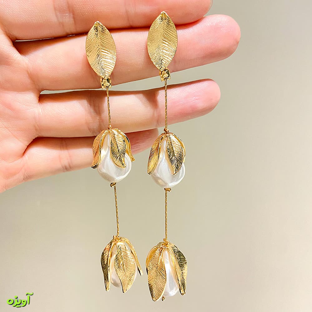 گوشواره لاله واژگون کد 1031 — تصویر ۳