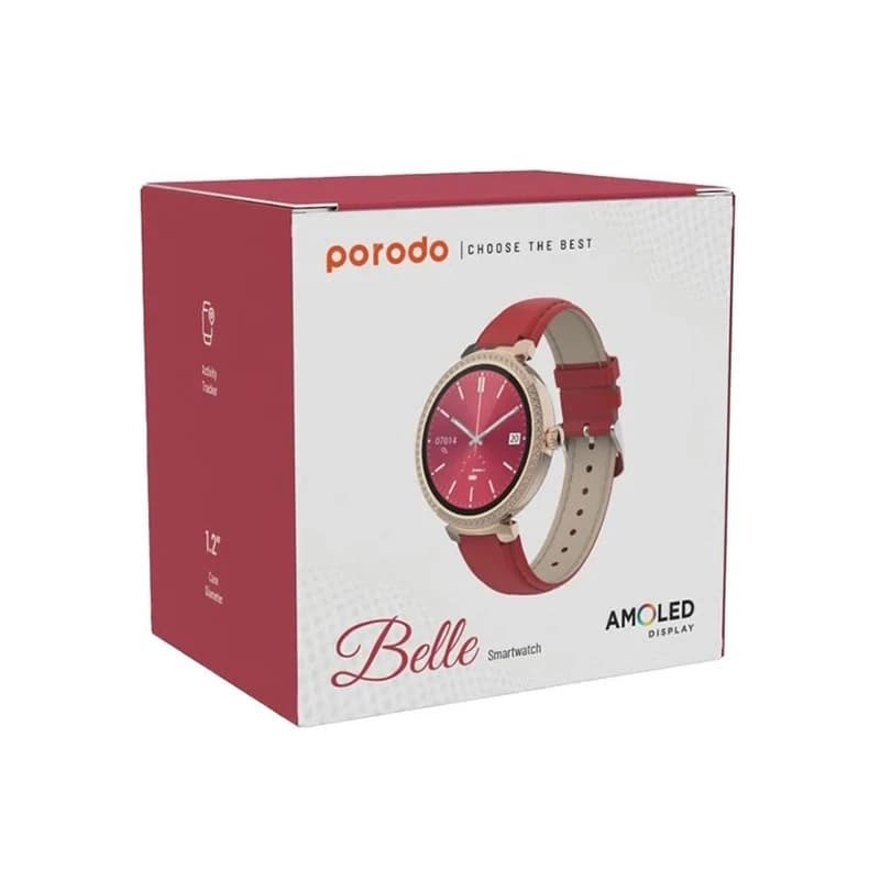 ساعت هوشمند پرودو مدل PD-BELLE با بند چرمی — تصویر ۱۲