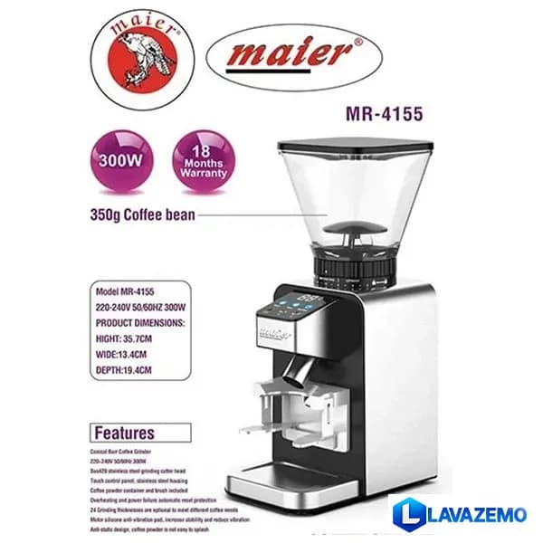 آسیاب قهوه مایر مدل MR4155 سه کاره حرفه‌ای — تصویر ۱۱