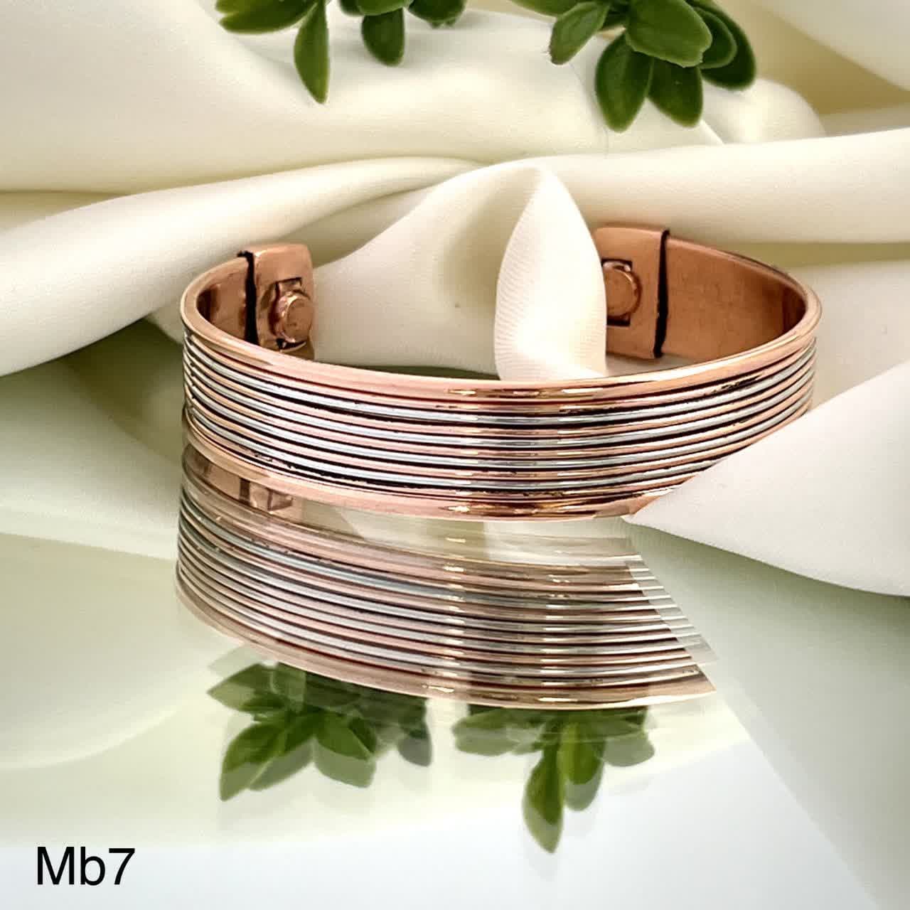 دستبند مغناطیسی ( مگنتی ) نخل زیور مدل mb7 — تصویر ۳