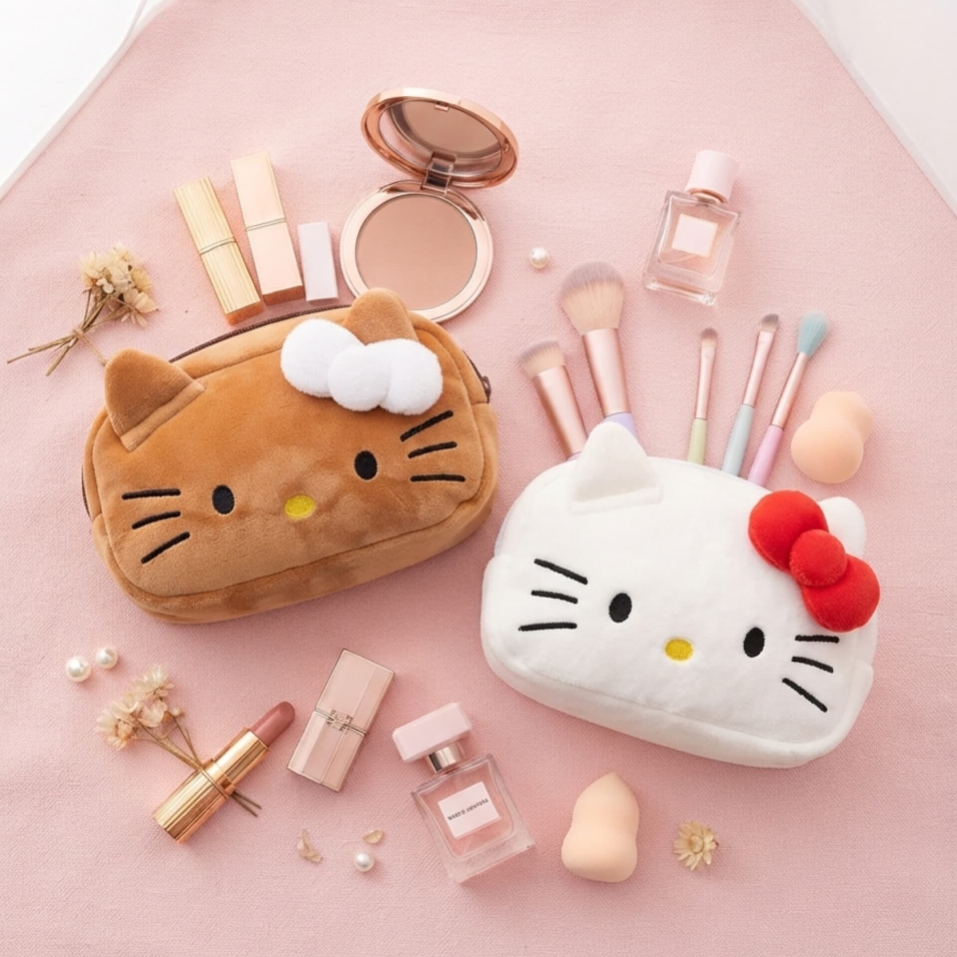 کیف لوازم آرایش فانتزی پولیشی کیتی Kitty — تصویر ۸
