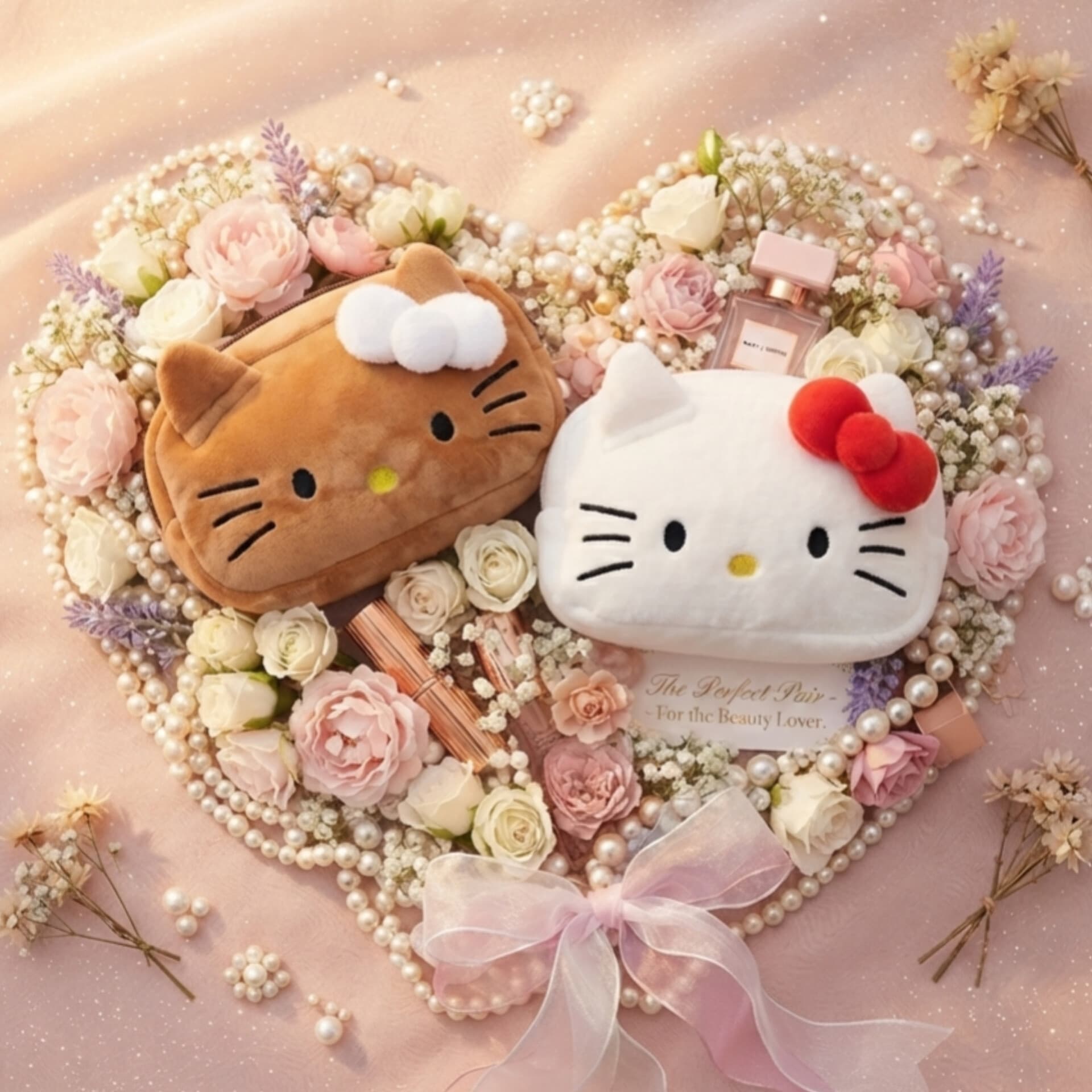 کیف لوازم آرایش فانتزی پولیشی کیتی Kitty — تصویر ۱۲