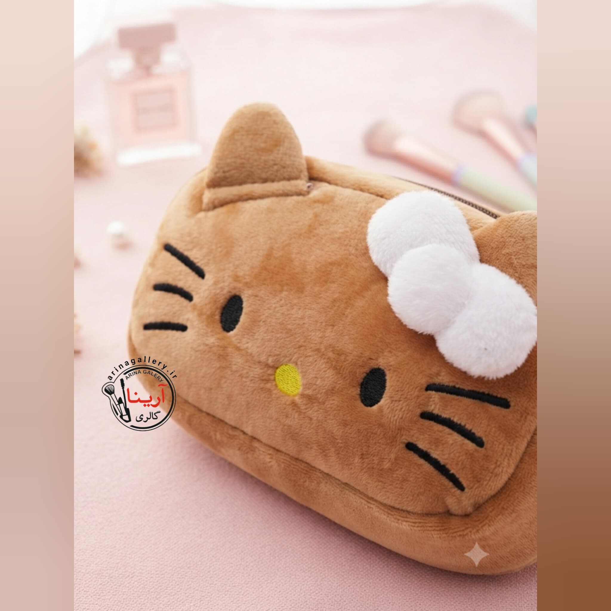 کیف لوازم آرایش فانتزی پولیشی کیتی Kitty — تصویر ۱۰