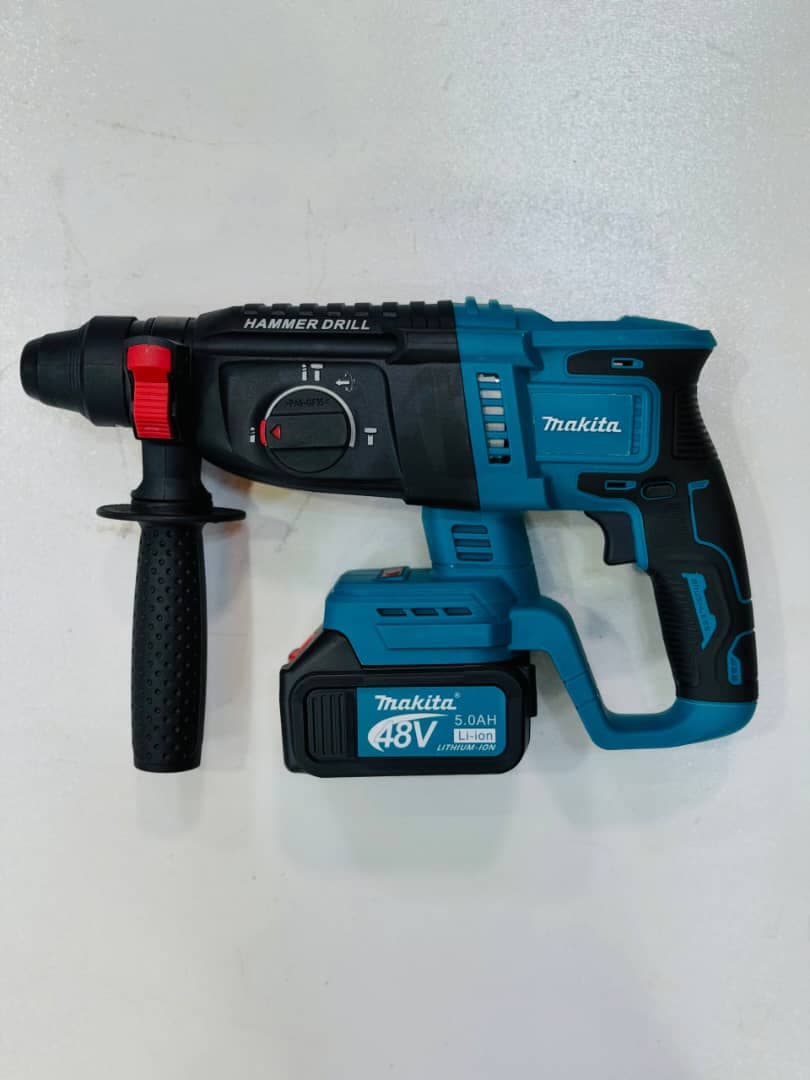 🔨 هلتی تخریب شارژی طرح ماکیتا 48V سه حالته (26mm، دو باتری) — تصویر ۴
