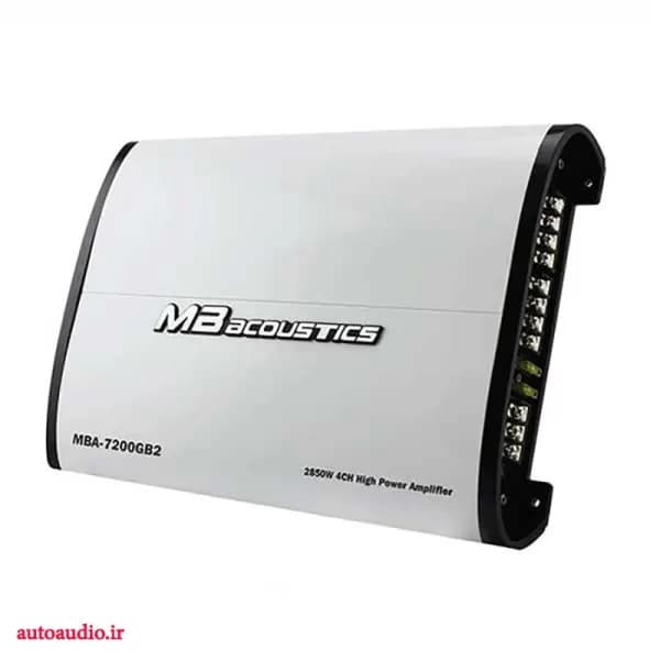 آمپلی فایر 4 کانال ام بی آکوستیک MBA_7200‎‎ — تصویر ۲