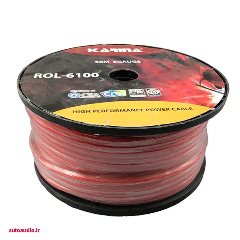 کابل و سیم برق متری 6 گیج کارینا Karina ROL-6100