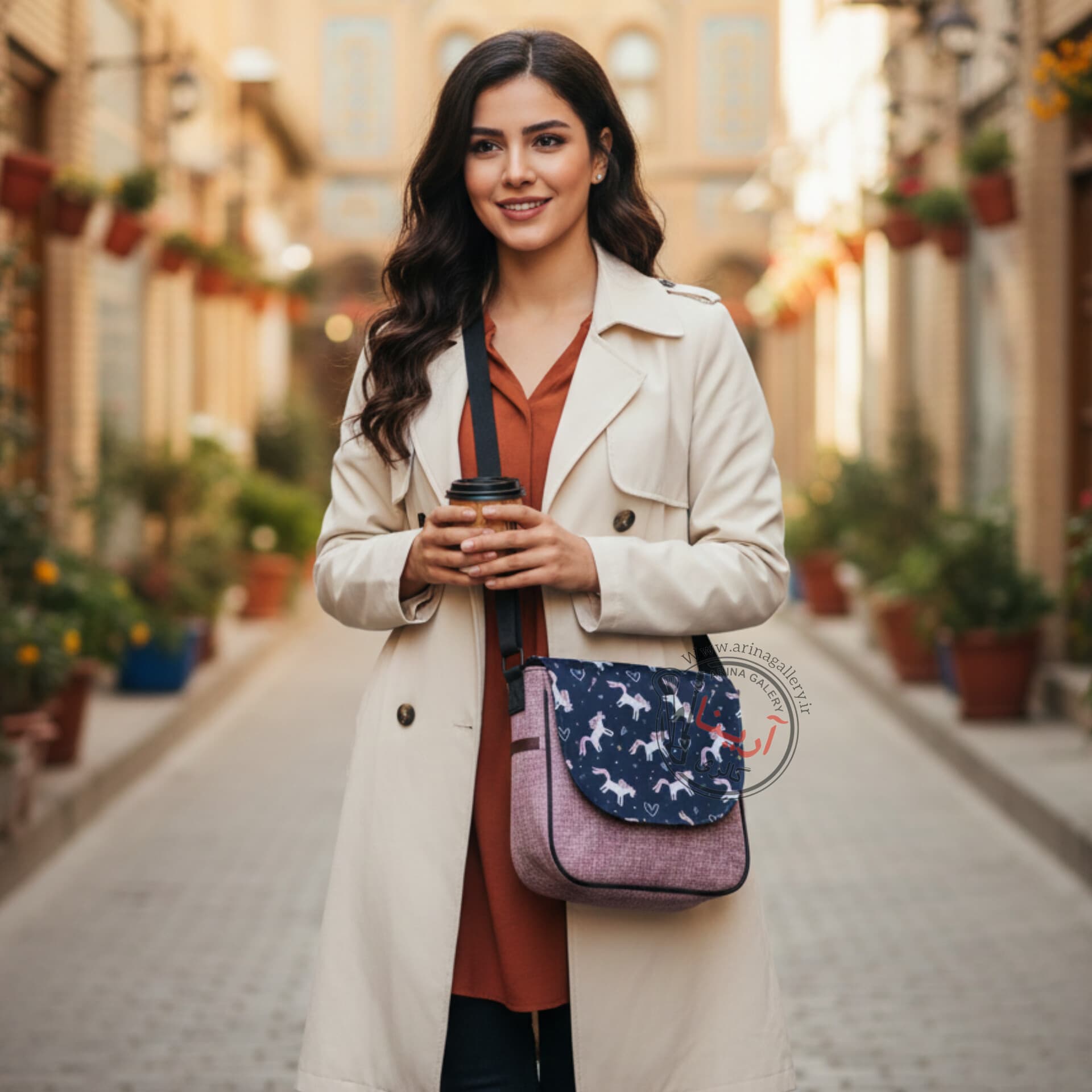 کیف دوشی دخترانه وندی سری هانا مدل یونیکورن — تصویر ۶