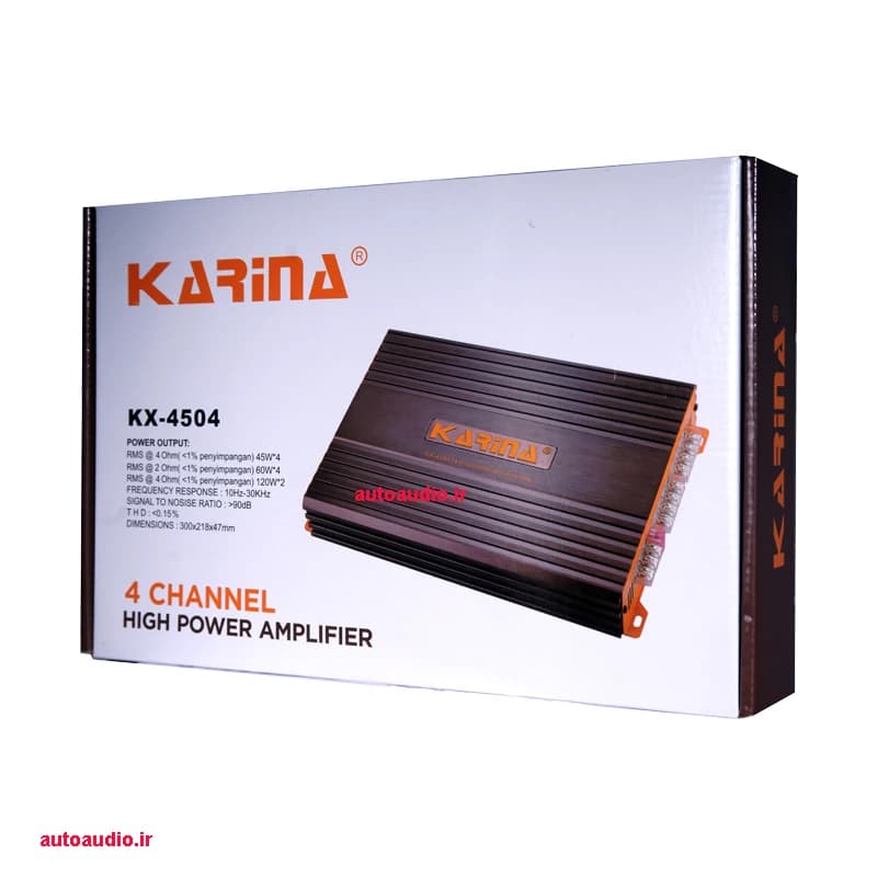 آمپلی فایر کارینا مدل karina KX-4504 4CH — تصویر ۵