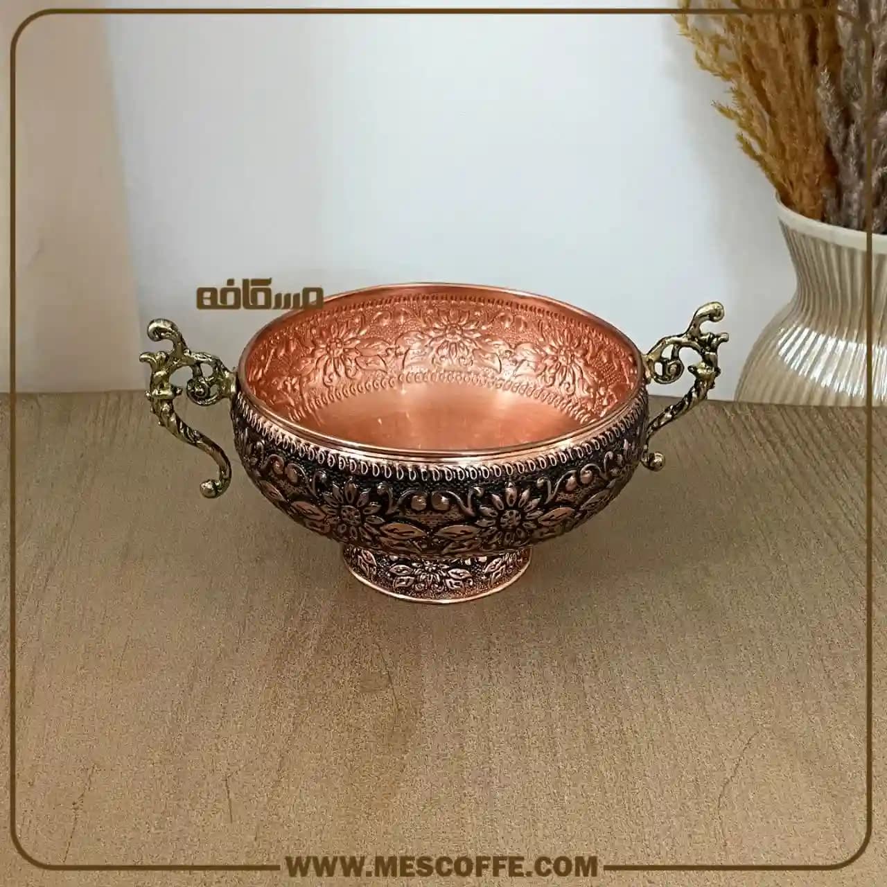 کاسه مسی دسته دار — تصویر ۶