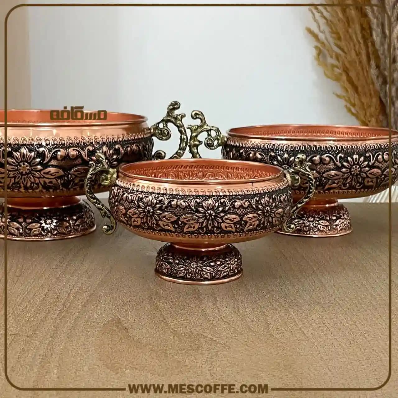 کاسه مسی دسته دار — تصویر ۲