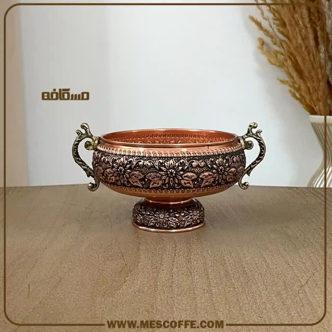کاسه مسی دسته دار — تصویر ۷