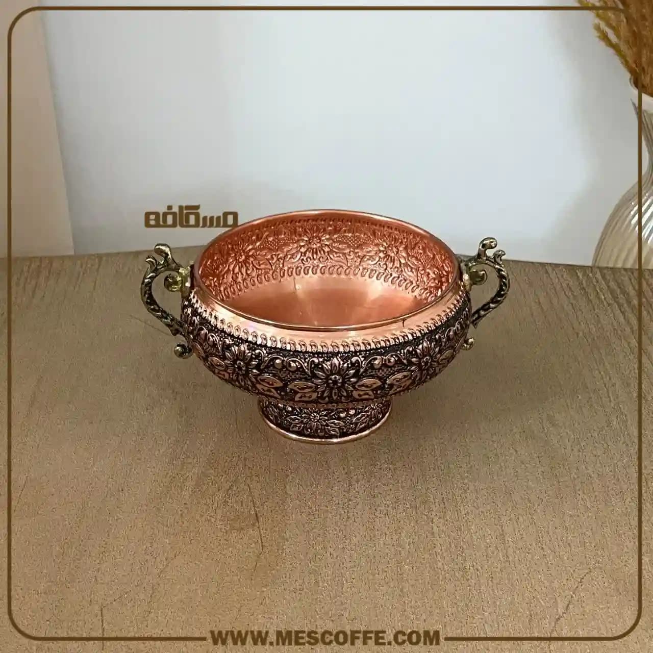 کاسه مسی دسته دار — تصویر ۴