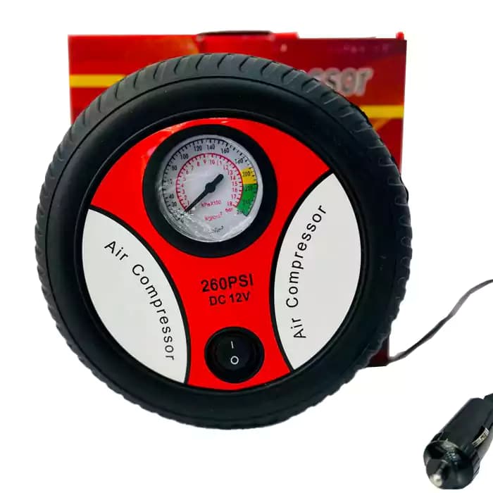 پمپ باد فندکی اتومبیل طرح تایر Air compressor ( محصوص استفاده خانگی و سبک ) — تصویر ۶