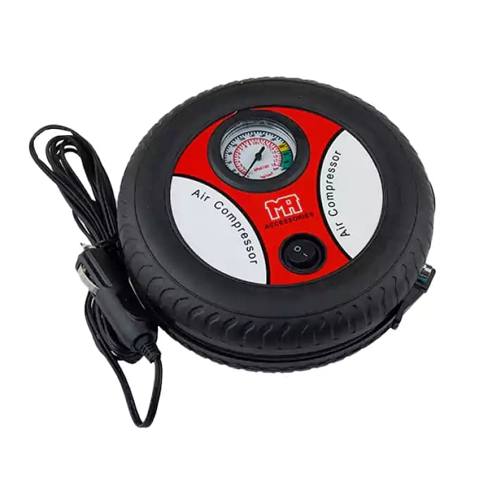 پمپ باد فندکی اتومبیل طرح تایر Air compressor ( محصوص استفاده خانگی و سبک )