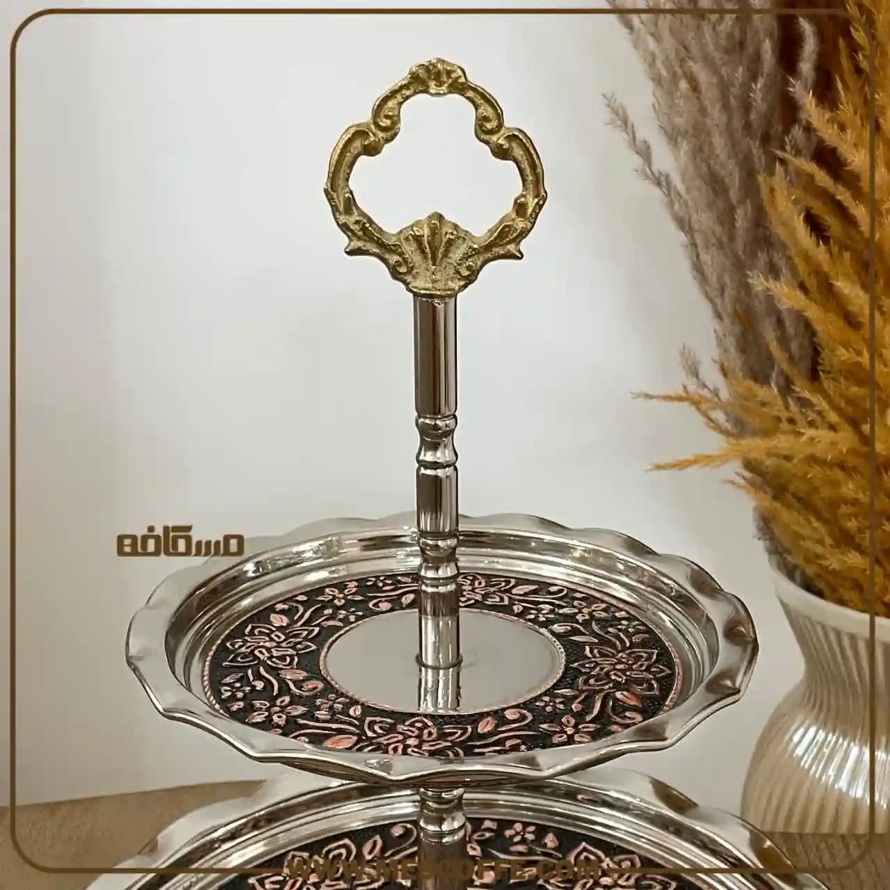 شیرینی خوری مسی دوطبقه — تصویر ۱۰