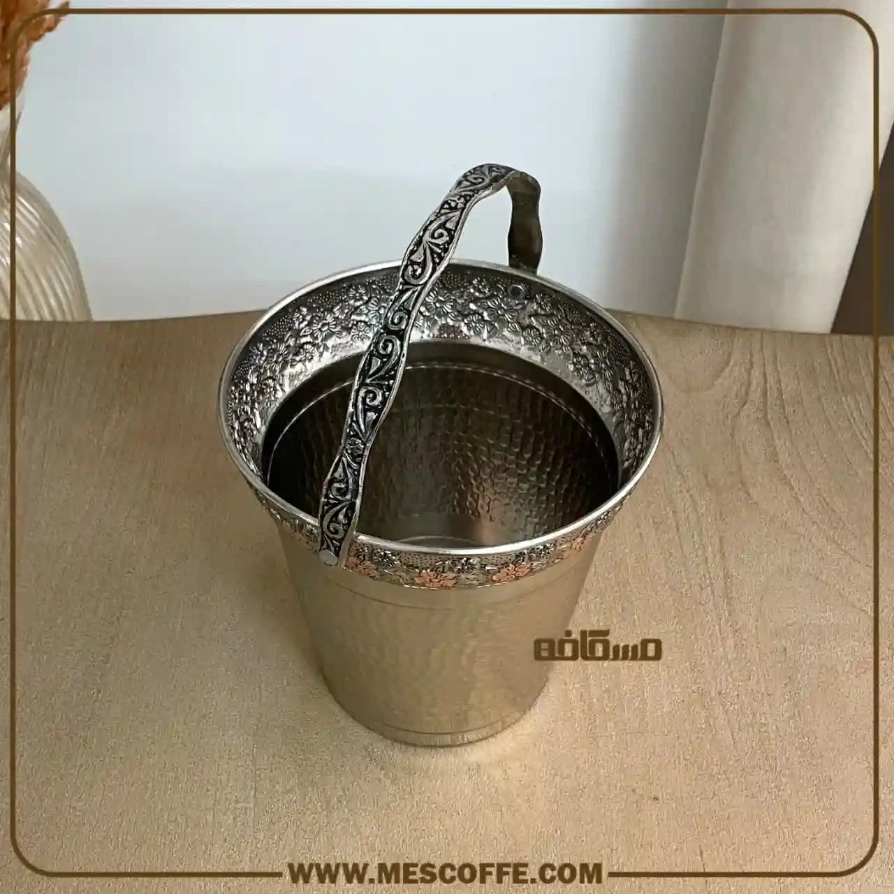 سطل زباله و جا دستمالی مسی — تصویر ۵