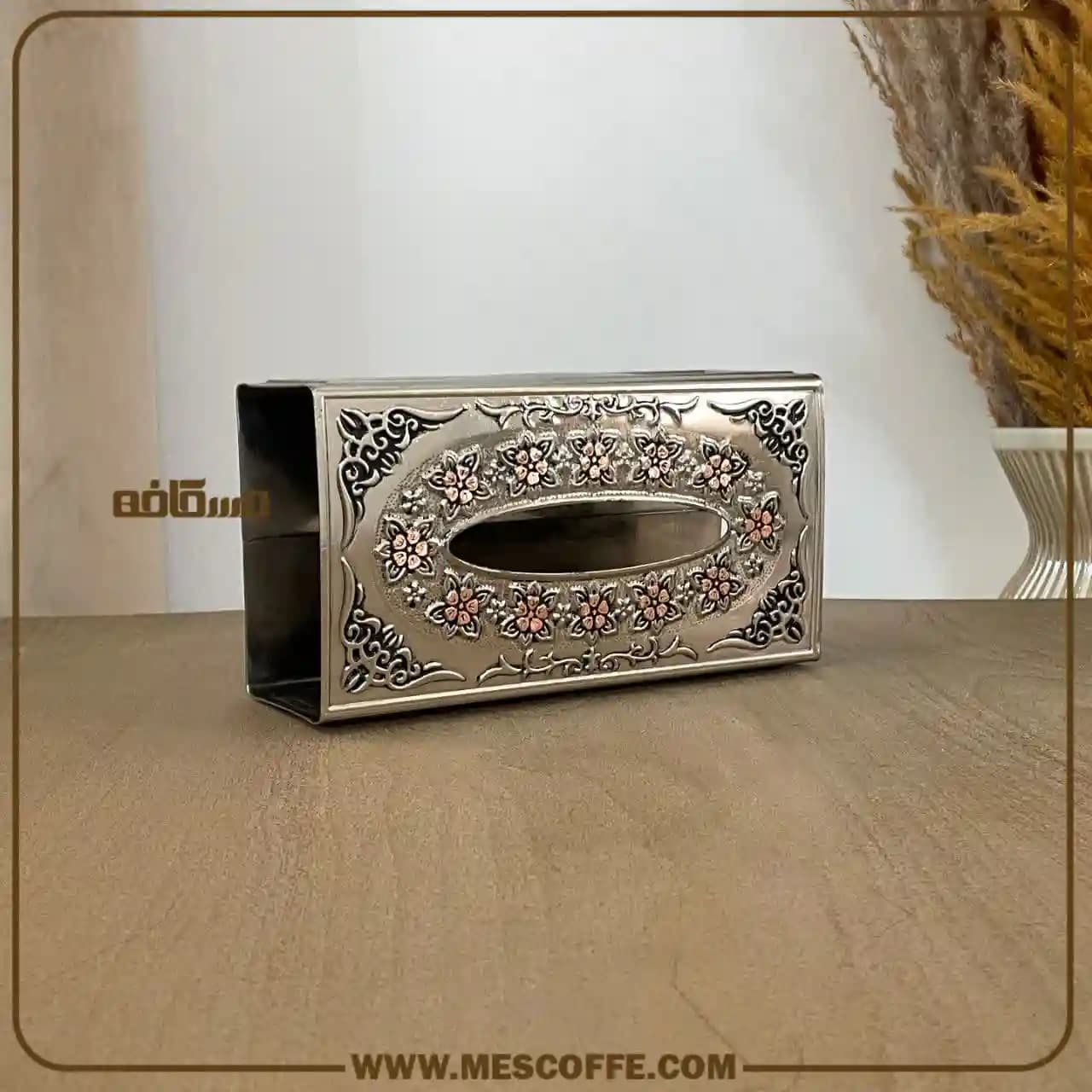 سطل زباله و جا دستمالی مسی — تصویر ۸