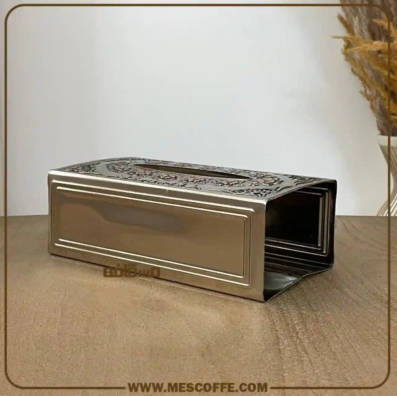 سطل زباله و جا دستمالی مسی — تصویر ۶