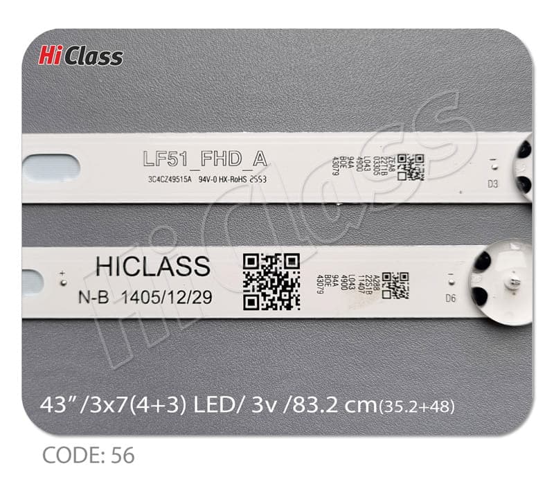 بک لایت تلویزیون ال جی 43 اینچ مدل 43LH5100 — تصویر ۷