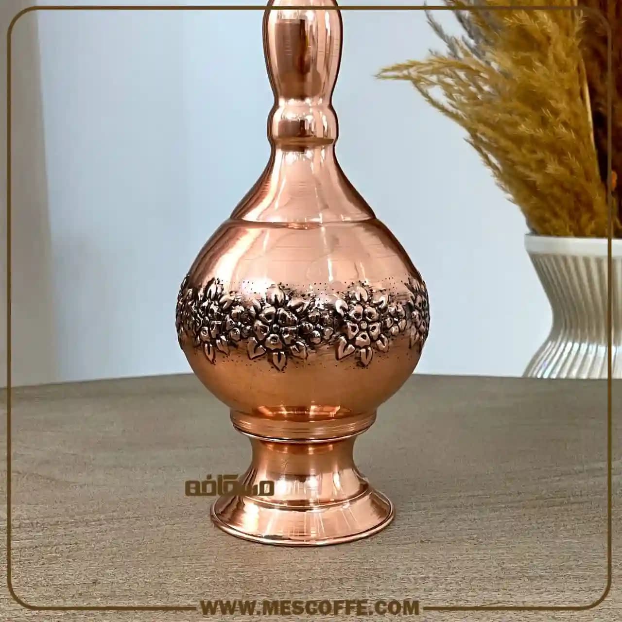 گلدان مسی طرح دار(مدل گلبرگ/کد1927) — تصویر ۷
