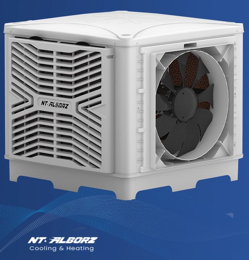 کولر آبی سلولزی پلیمری 18000 روبرو زن پلاس NTAC9/180F Plus نیرو تهویه البرز