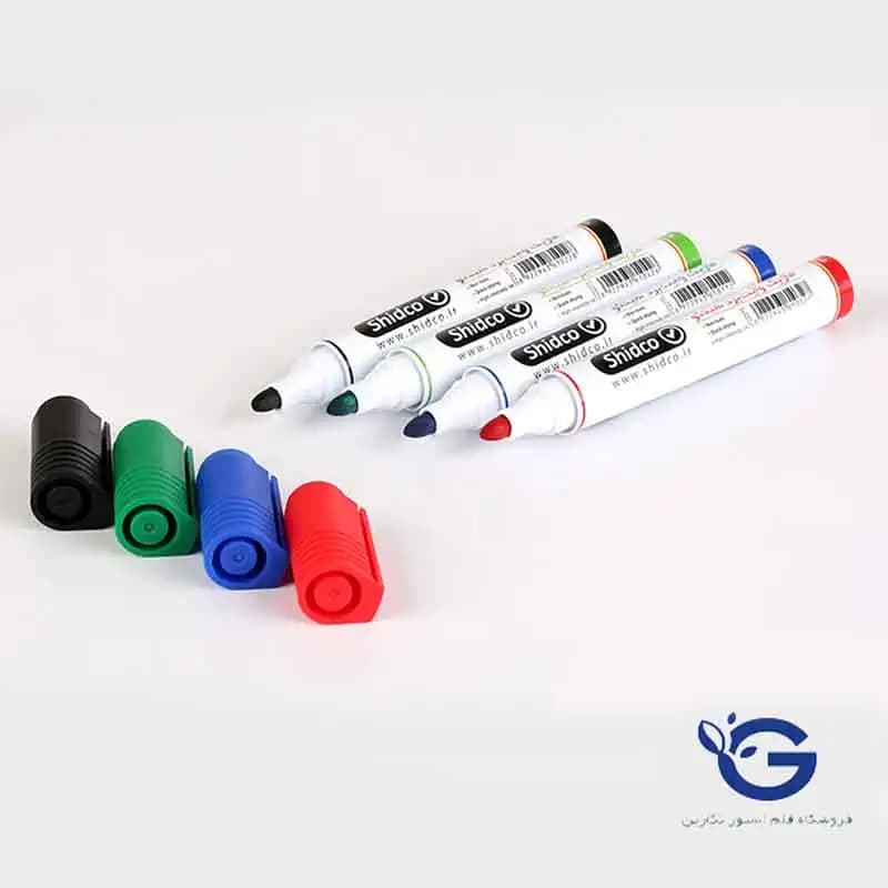 ماژیک وایت برد شیدکو سرگرد در چهار رنگ — تصویر ۲