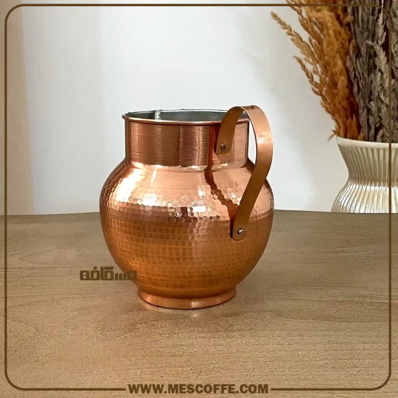 پارچ مسی چکش کاری(مدل توپی/کد2085) — تصویر ۶