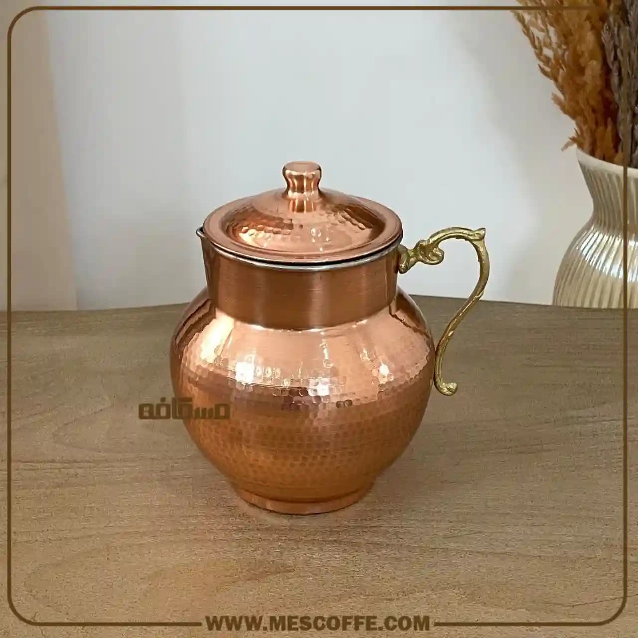 پارچ مسی درب دار(مدل توپی نانو/کد2088)