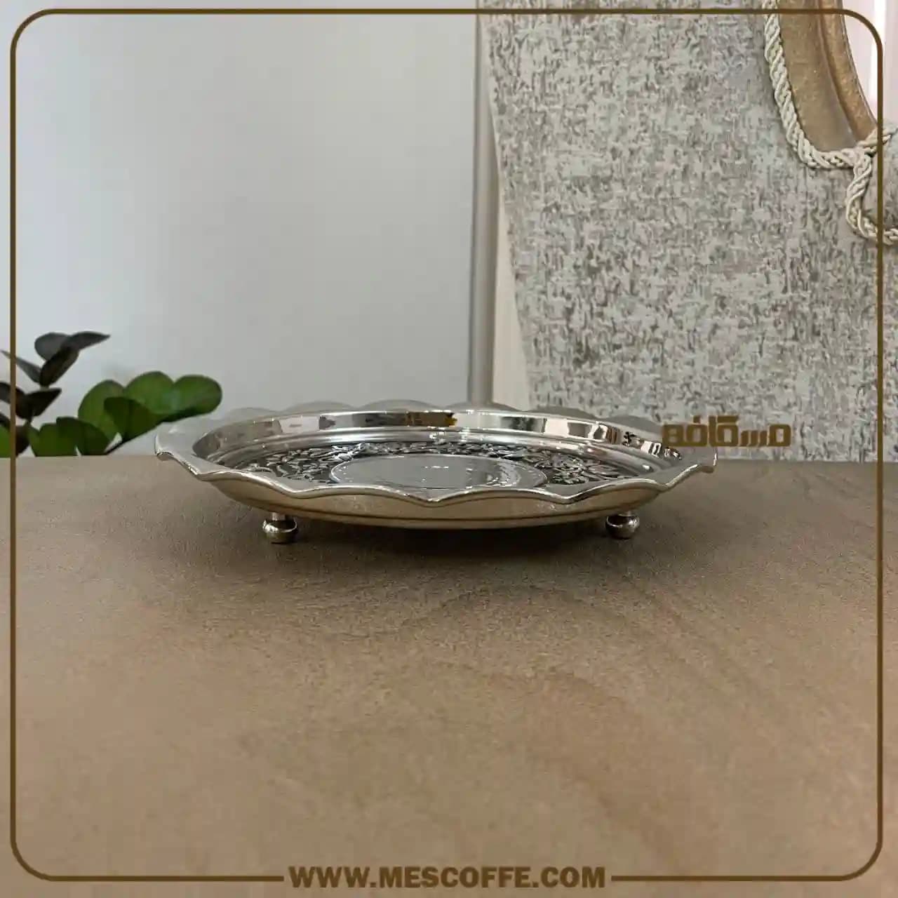 پیش دستی مسی اصل زنجان(مدل گل یاس/کد1875) — تصویر ۶